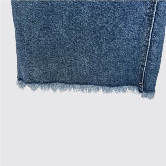 BCBGeneration High Rise Wide Leg Frayed Hem Jeans 7/28" - Picture 4 of 5